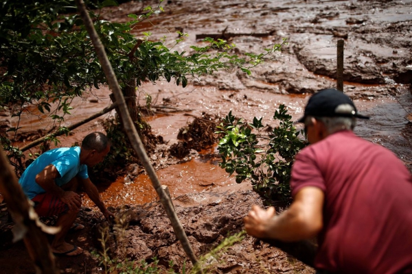 Imagem da tragédia de Brumadinho