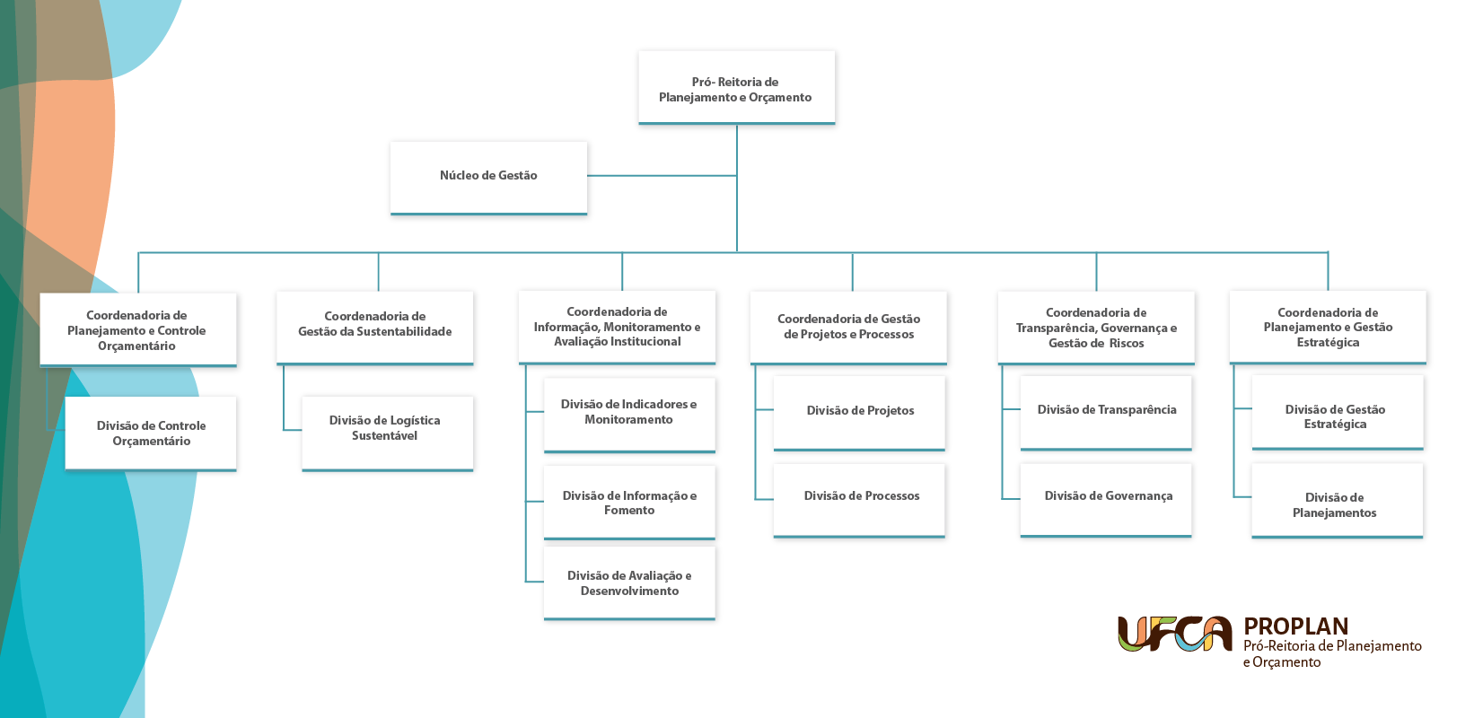 Organograma da Pró-Reitoria de Planejamento e Orçamento (Proplan)