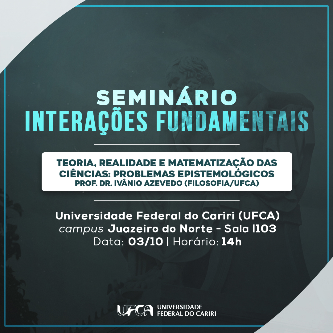 Seminário Interações Fundamentais Filosofia outubro de 2019