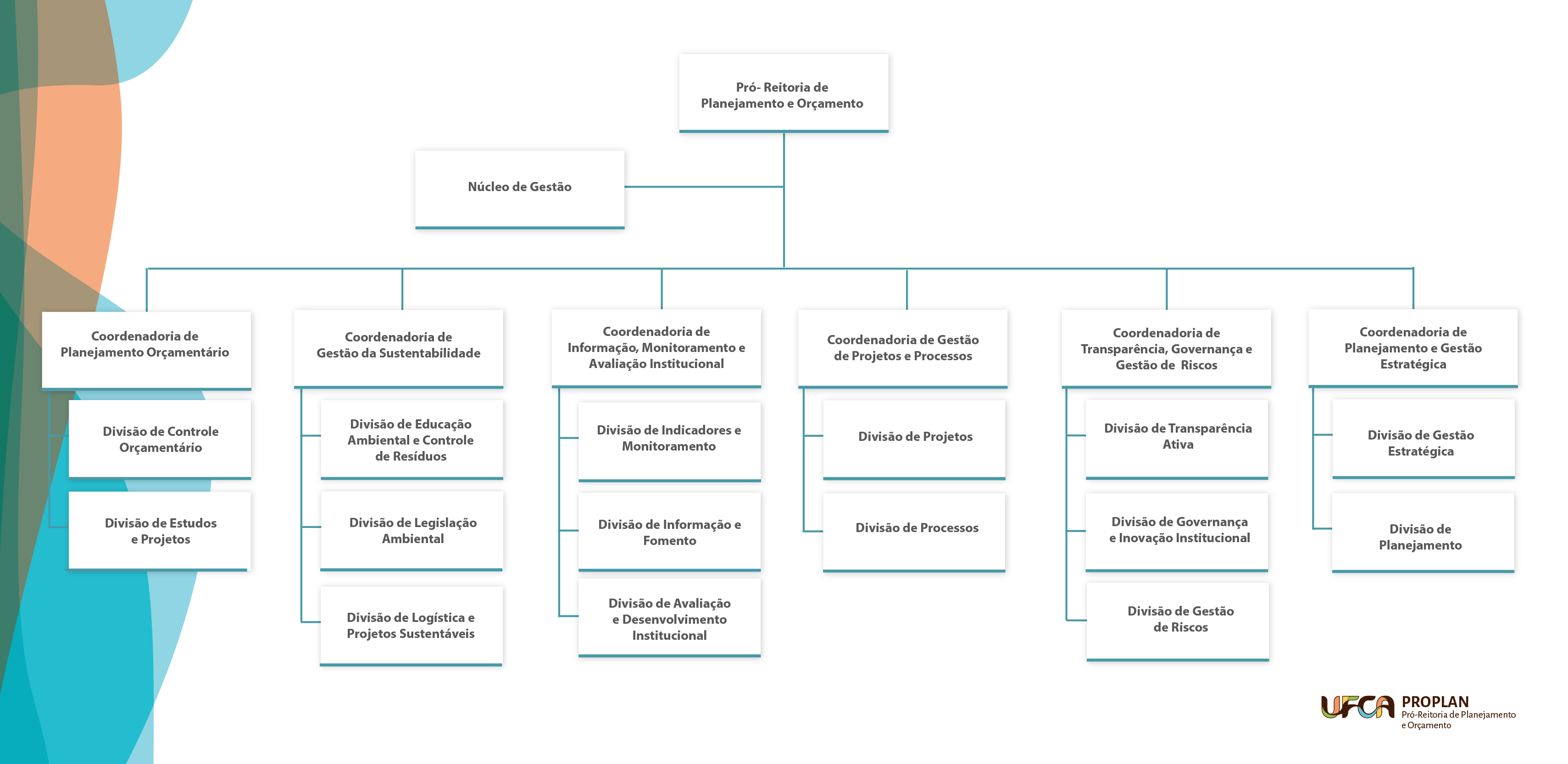 Organograma da Pró-Reitoria de Planejamento e Orçamento (Proplan)