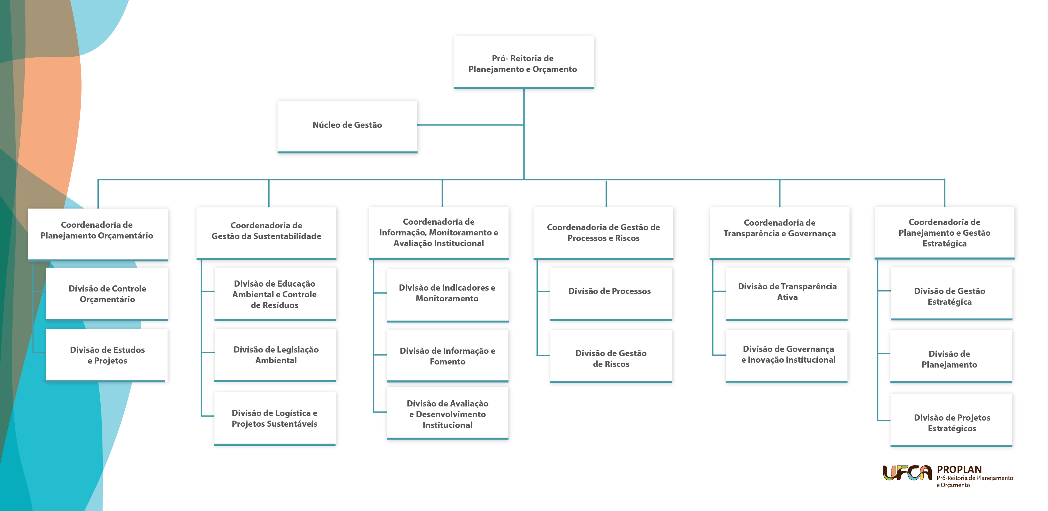 Organograma da Pró-Reitoria de Planejamento e Orçamento (Proplan)